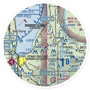 Nett Construction Airport (7WI9) VFR Sectional Sticker (20 mile)