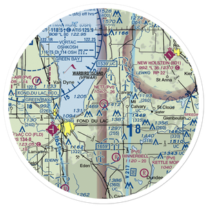 Nett Construction Airport (7WI9) VFR Sectional Sticker (30 mile)