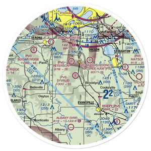 Syvrud Airport (7WI5) VFR Sectional Sticker (30 mile)