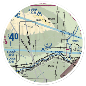 Mc Whorter Ranch Airport (7WA7) VFR Sectional Sticker (20 mile)