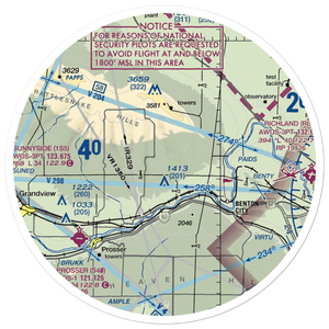 Mc Whorter Ranch Airport (7WA7) VFR Sectional Sticker (30 mile)