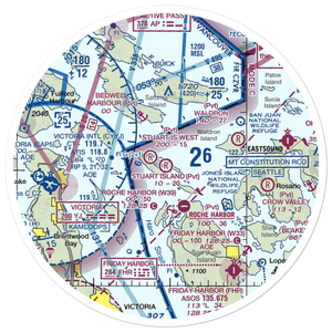 Stuart Island Airpark (7WA5) VFR Sectional Sticker (30 mile)