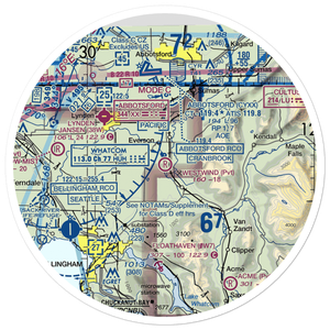 West Wind Airport (7WA3) VFR Sectional Sticker (30 mile)