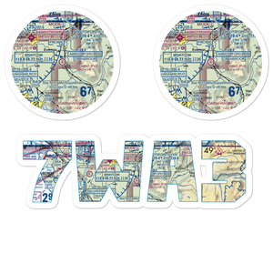 West Wind Airport (7WA3) VFR Sectional Sticker Pack