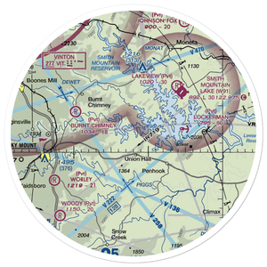 Brammer Seaplane Base (9VA7) VFR Sectional Sticker (30 mile)