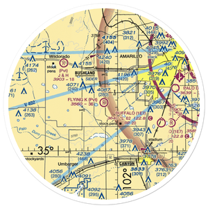 Flying K Airport (7TX8) VFR Sectional Sticker (30 mile)