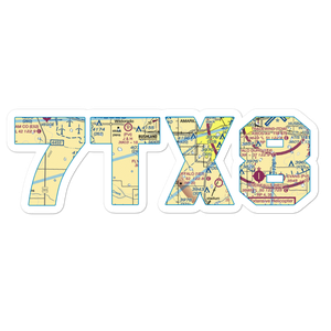Flying K Airport (7TX8) VFR Sectional Sticker