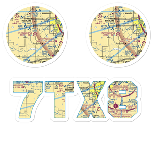 Flying K Airport (7TX8) VFR Sectional Sticker Pack