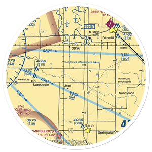 Ott Farms Airport (7TS8) VFR Sectional Sticker (30 mile)
