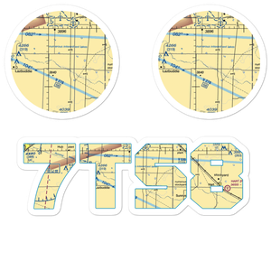 Ott Farms Airport (7TS8) VFR Sectional Sticker Pack