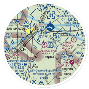 Alison Air Park (7TS2) VFR Sectional Sticker (20 mile)
