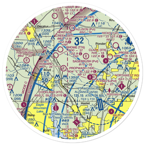 Fairview Airport (7TS0) VFR Sectional Sticker (30 mile)