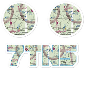 Flying D Airport (7TN5) VFR Sectional Sticker Pack