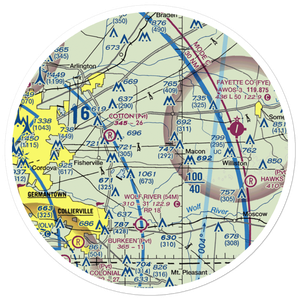 Pegasus Field (7TN4) VFR Sectional Sticker (30 mile)