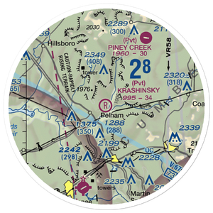 Krashinsky Airfield (7TN1) VFR Sectional Sticker (20 mile)