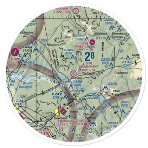 Krashinsky Airfield (7TN1) VFR Sectional Sticker (30 mile)