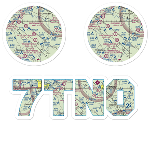 Blue Bird Field (7TN0) VFR Sectional Sticker Pack