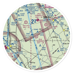 Boening Brothers Airport (7TE9) VFR Sectional Sticker (30 mile)