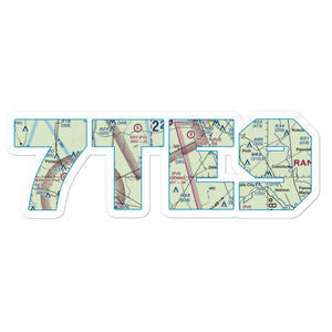 Boening Brothers Airport (7TE9) VFR Sectional Sticker