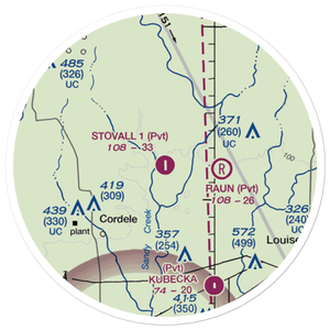 Stovall Ranch Nr 1 Airport (7TE6) VFR Sectional Sticker (20 mile)