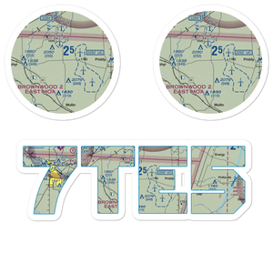 Carlisle Airport (7TE5) VFR Sectional Sticker Pack