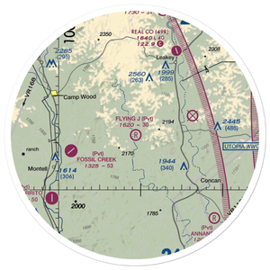 Flying J Ranch Airport (7TE4) VFR Sectional Sticker (30 mile)