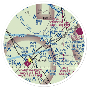 Weber Ranch Airport (7TA5) VFR Sectional Sticker (20 mile)