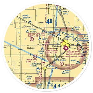 Quarterway Airport (7TA3) VFR Sectional Sticker (30 mile)