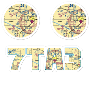 Quarterway Airport (7TA3) VFR Sectional Sticker Pack