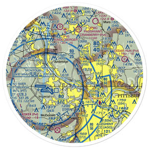 Lenzner Farm Airport (7PS7) VFR Sectional Sticker (30 mile)