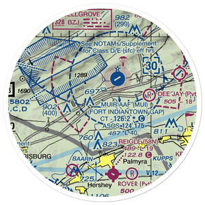 Sky Classics Field (7PS4) VFR Sectional Sticker (20 mile)