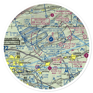 Sky Classics Field (7PS4) VFR Sectional Sticker (30 mile)