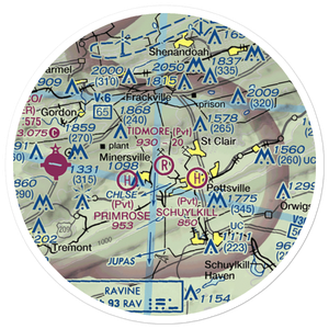 Tidmore Airport (7PN0) VFR Sectional Sticker (20 mile)