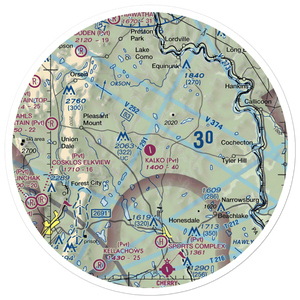 Charles G. Kalko Airport (7PA3) VFR Sectional Sticker (30 mile)
