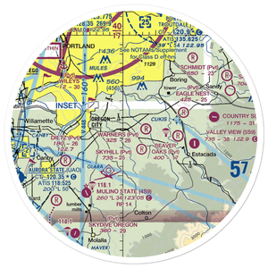 Parson Landing Airport (7OR9) VFR Sectional Sticker (30 mile)