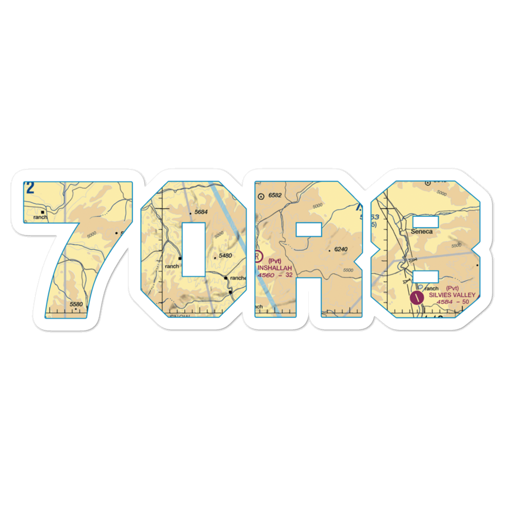 Inshallah International Airport (7OR8) VFR Sectional Sticker 