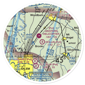 Hollin Airport (7OR7) VFR Sectional Sticker (20 mile)