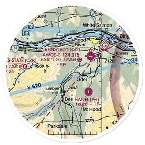 Green Acres Air Park (7OR6) VFR Sectional Sticker (20 mile)