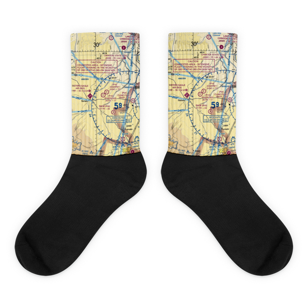 Pineridge Ranch Airport (7OR4) VFR Sectional Socks 