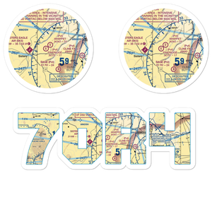 Pineridge Ranch Airport (7OR4) VFR Sectional Sticker Pack