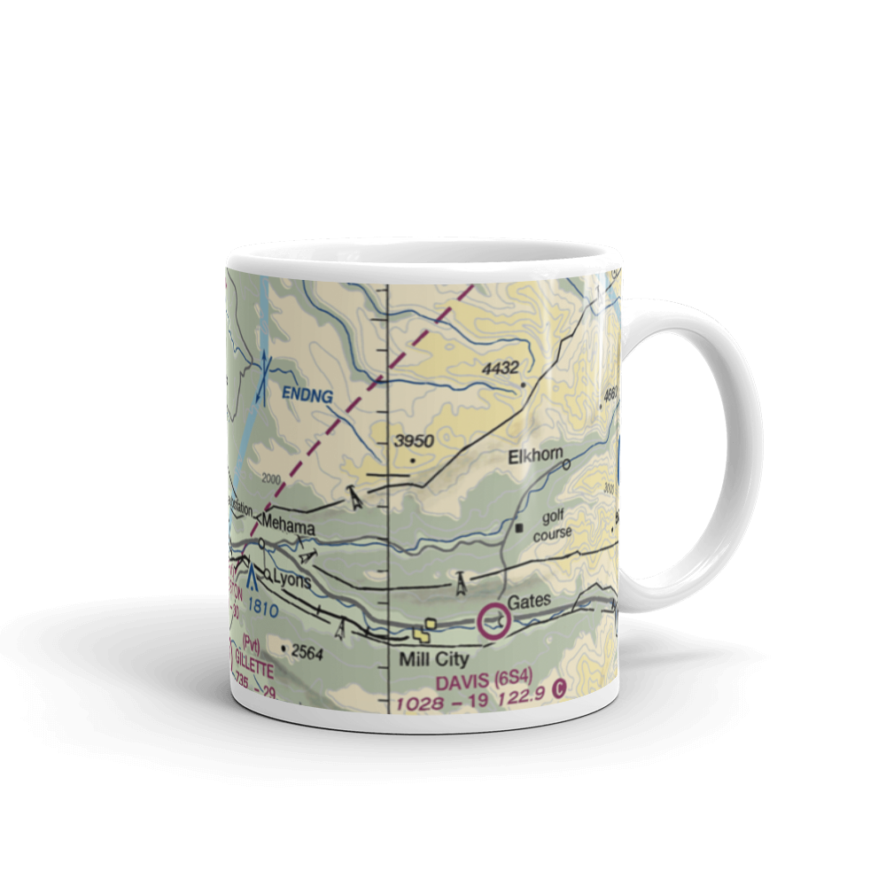 Basl Hill Farms Airport (7OR2) VFR Sectional  Mug 