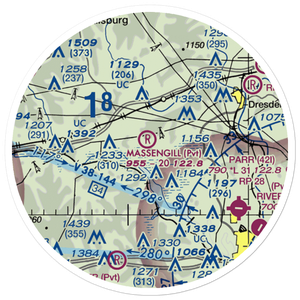 Massengill Airport (7OI9) VFR Sectional Sticker (20 mile)