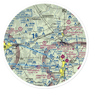 Massengill Airport (7OI9) VFR Sectional Sticker (30 mile)
