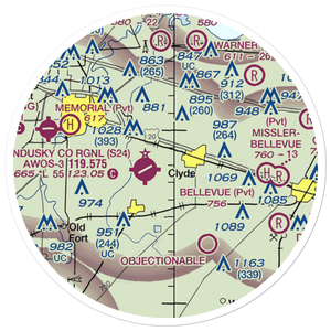 Southcreek Airport (7OI7) VFR Sectional Sticker (20 mile)