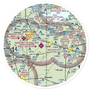 Southcreek Airport (7OI7) VFR Sectional Sticker (30 mile)