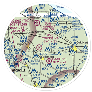 Bea-D Airport (7OI5) VFR Sectional Sticker (20 mile)