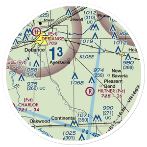 Blevins Airport (7OI1) VFR Sectional Sticker (20 mile)