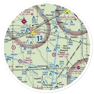 Blevins Airport (7OI1) VFR Sectional Sticker (30 mile)