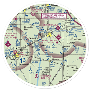 Christy's Airport (7OI0) VFR Sectional Sticker (30 mile)