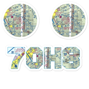 Curtis Airport (7OH8) VFR Sectional Sticker Pack